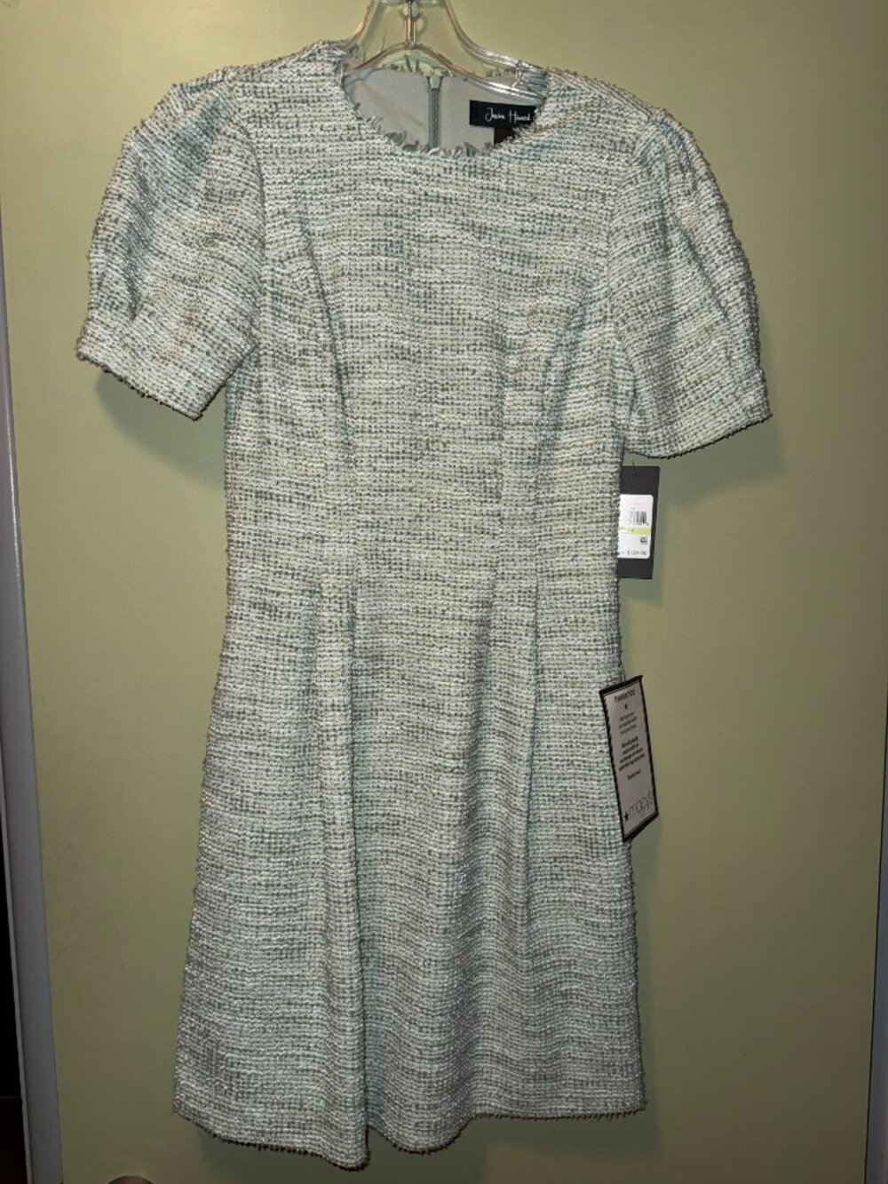 JESSICA HOWARD WOMENS SAGE GREEN DRESS- SIZE 4P / BRAND NEW